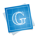 blueprint, google, social icon