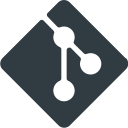 git, logo, media, social svg vector icon
