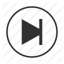 audio, forward, media, music, next, play, player icon