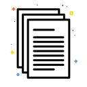 colorful, document, office, paper, school svg vector icon