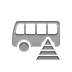 bus,pyramid icon