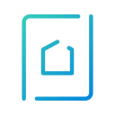 app, home, homescreen, mobile, open line, screen, settings svg vector icon