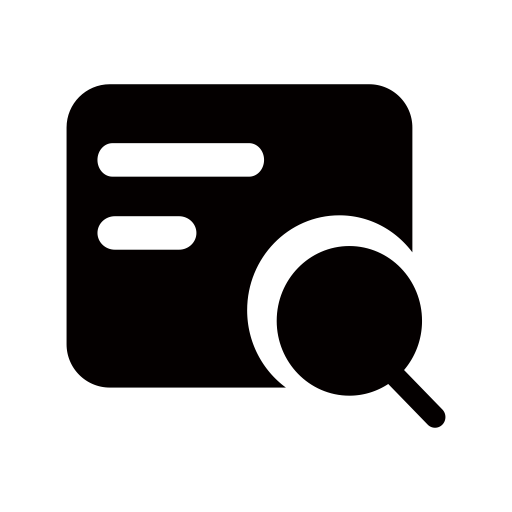 Traces Search svg vector icon