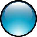 aqua, ball icon