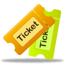 tickets, tix icon