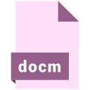 docm, document, extension, file, format svg vector icon
