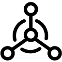 molecule, science, structure svg vector icon