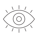 explore, eye, eyesight, see, view, vision svg vector icon