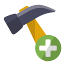 hammer,add icon