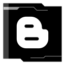 blogger, epic, social svg vector icon