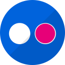 communication, flickr, media, network, social svg vector icon