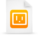 document, file, orange, paper icon