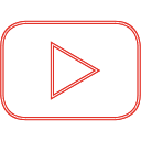 blog, social, video, youtube, youtuber svg vector icon