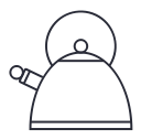 kettle, kitchen, pot, tea svg vector icon