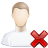 deletar, delete, remove, user icon