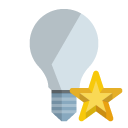 ligthbulb,off,star icon