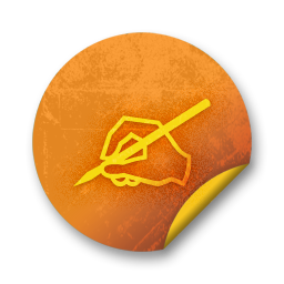 orange,grunge,sticker,badge icon