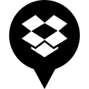 dropbox, logo, media, social svg vector icon