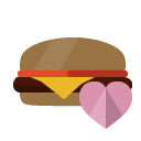 hamburguer,heart icon