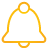 basic, bell, yellow icon