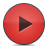 button, play, red icon