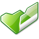 folder,green,open icon