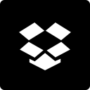 dropbox, media, social, square svg vector icon