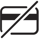 card, credit, finance, nocards, payment svg vector icon