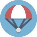 parachute, skydiving svg vector icon