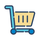 online, shop, shopping, trolley svg vector icon