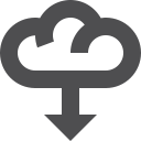 cloud, download svg vector icon
