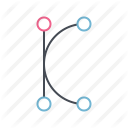circle, curve, design, draw, elliptic, geometry, half icon