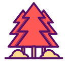 ecology, forest, green, nature, outline, summer, traveling, tree svg vector icon
