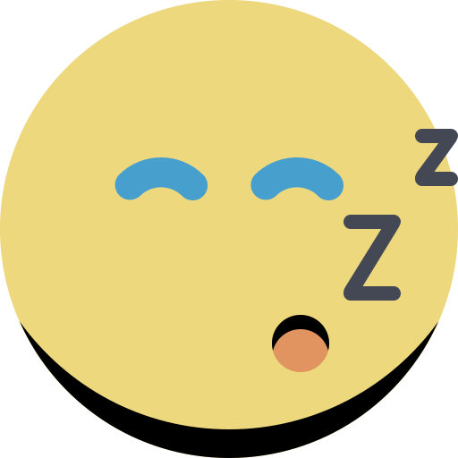 Sleeping svg vector icon