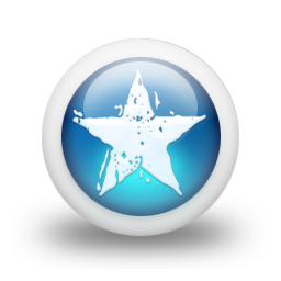 glossy,blue,orb icon