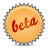beta, orange, splash icon