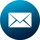 circle, colored, gradient, mail, media, social, social media svg vector icon