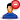 user,male,blue,stop icon