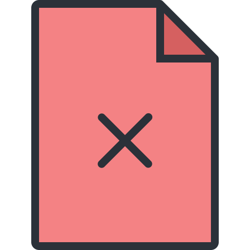 Delete svg vector icon