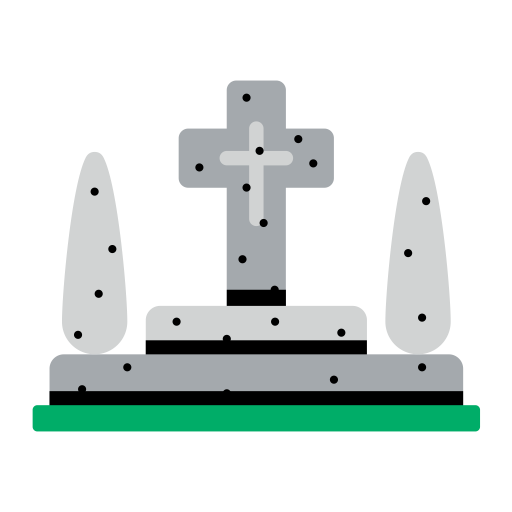 Cemetery svg vector icon