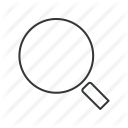 magnifier, magnifying glass, reading glass, search, seek, view, zoom icon