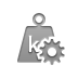 weight,kilogram,gear icon