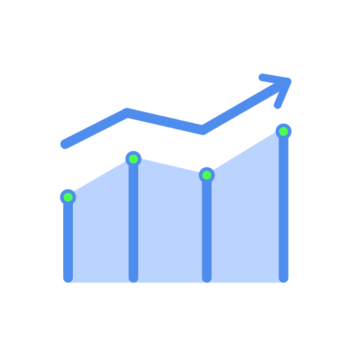 Income Statistics svg vector icon