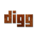 digg,logo,wood icon