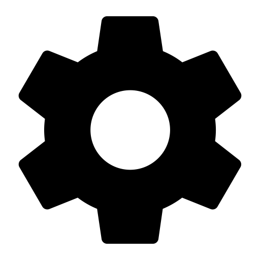 Settings Solid svg vector icon