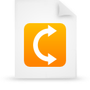 document, file, orange, paper icon