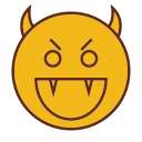 evil svg vector icon