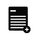 add, document, file, new, page, paper icon