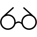 glasses, read svg vector icon
