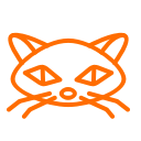 cat, halloween, magic, witch svg vector icon